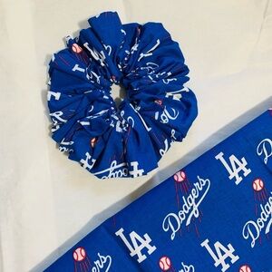 LA Dodgers‎ Inspired Oversized Scrunchy